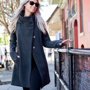 Betabrand Gray All Day Coat